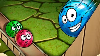 Colisión de canicas